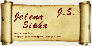 Jelena Šipka vizit kartica